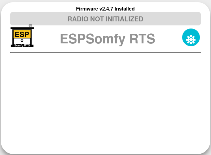 See? Told you it would say RADIO NOT INITIALIZED